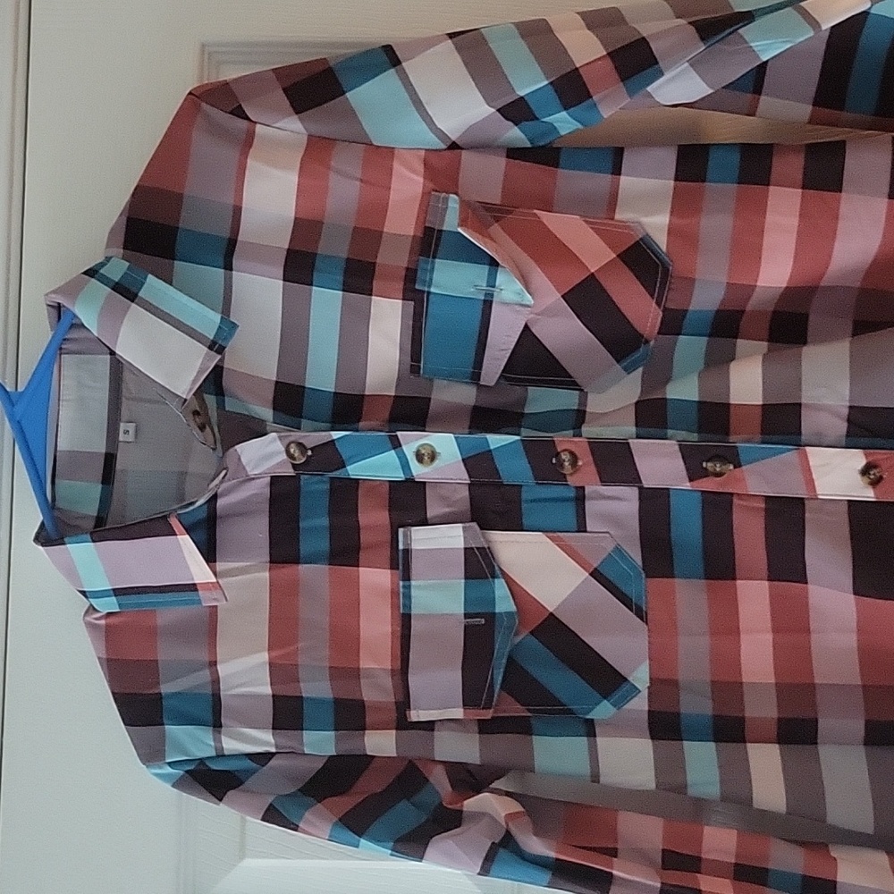 New plaid dress shirt